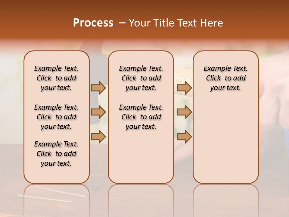 Repairman Nail Working PowerPoint Template