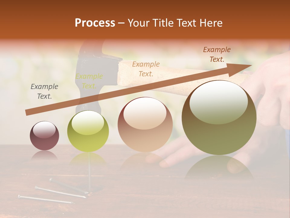 Repairman Nail Working PowerPoint Template