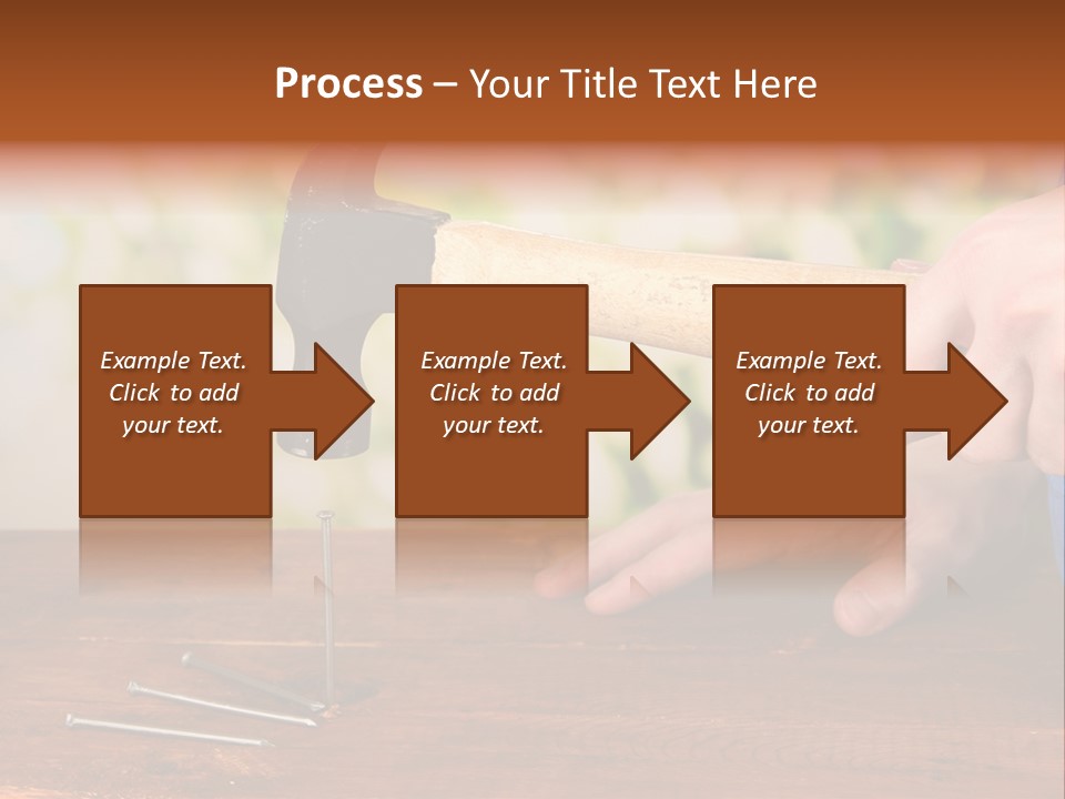 Repairman Nail Working PowerPoint Template