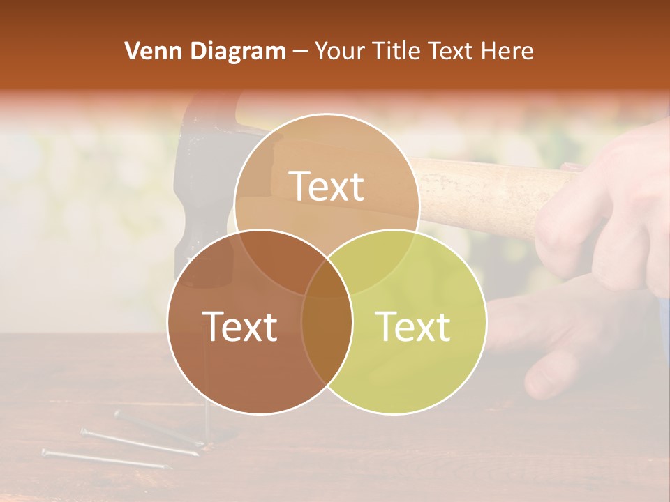 Repairman Nail Working PowerPoint Template
