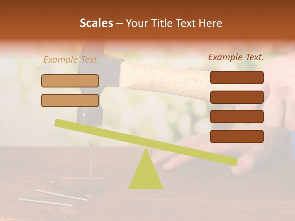 Repairman Nail Working PowerPoint Template