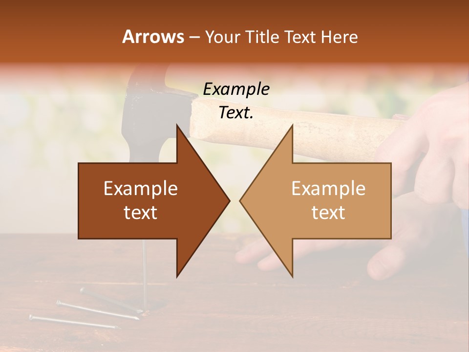 Repairman Nail Working PowerPoint Template