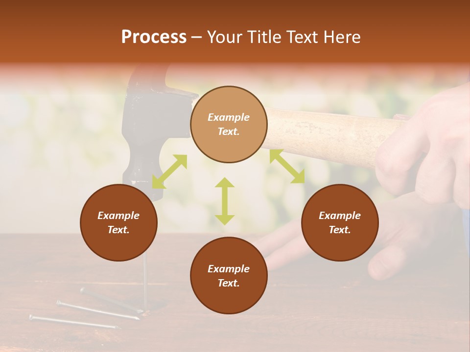 Repairman Nail Working PowerPoint Template
