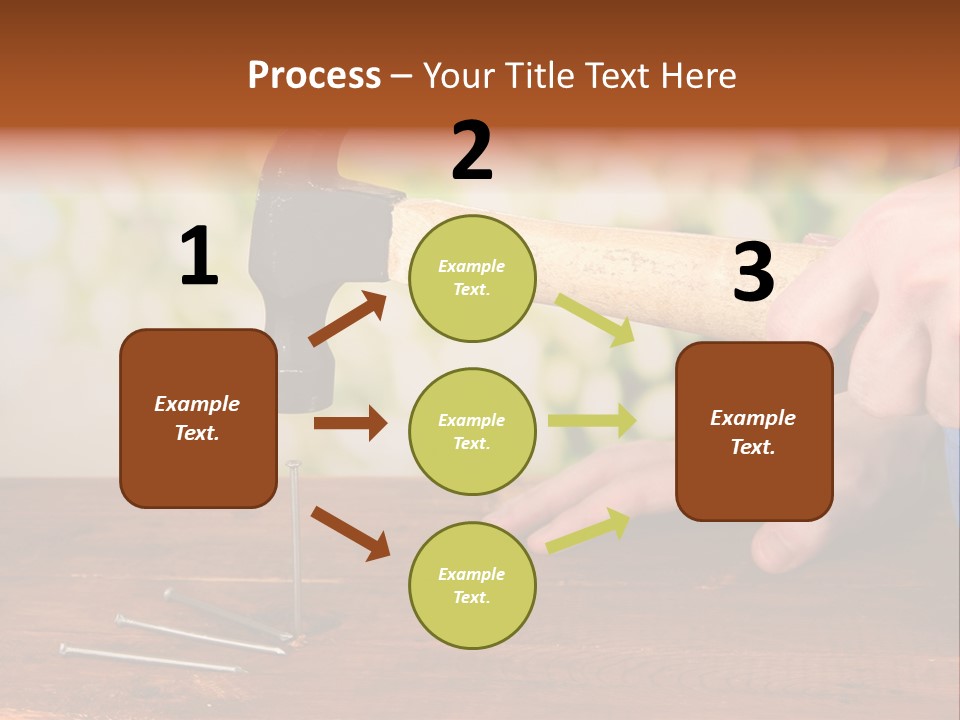 Repairman Nail Working PowerPoint Template