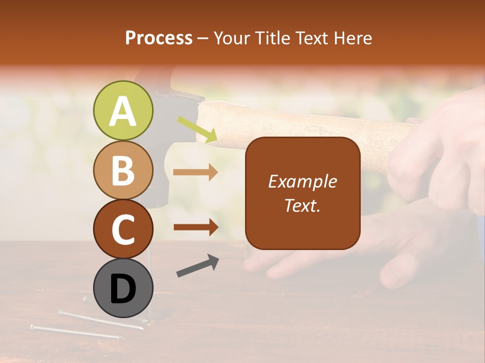 Repairman Nail Working PowerPoint Template
