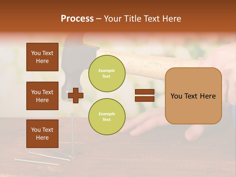 Repairman Nail Working PowerPoint Template