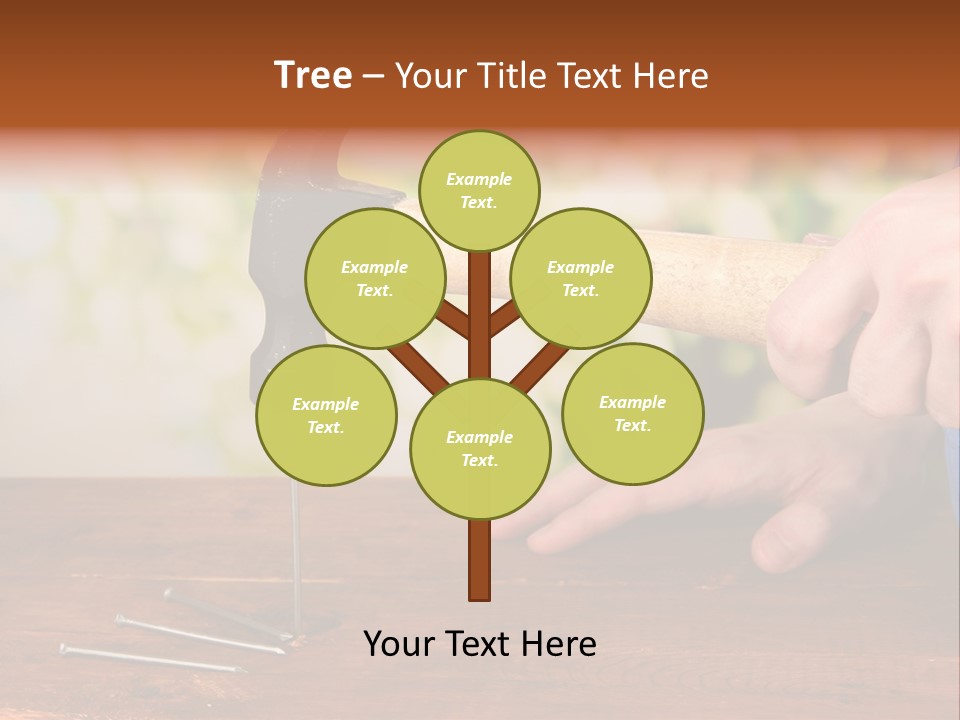 Repairman Nail Working PowerPoint Template