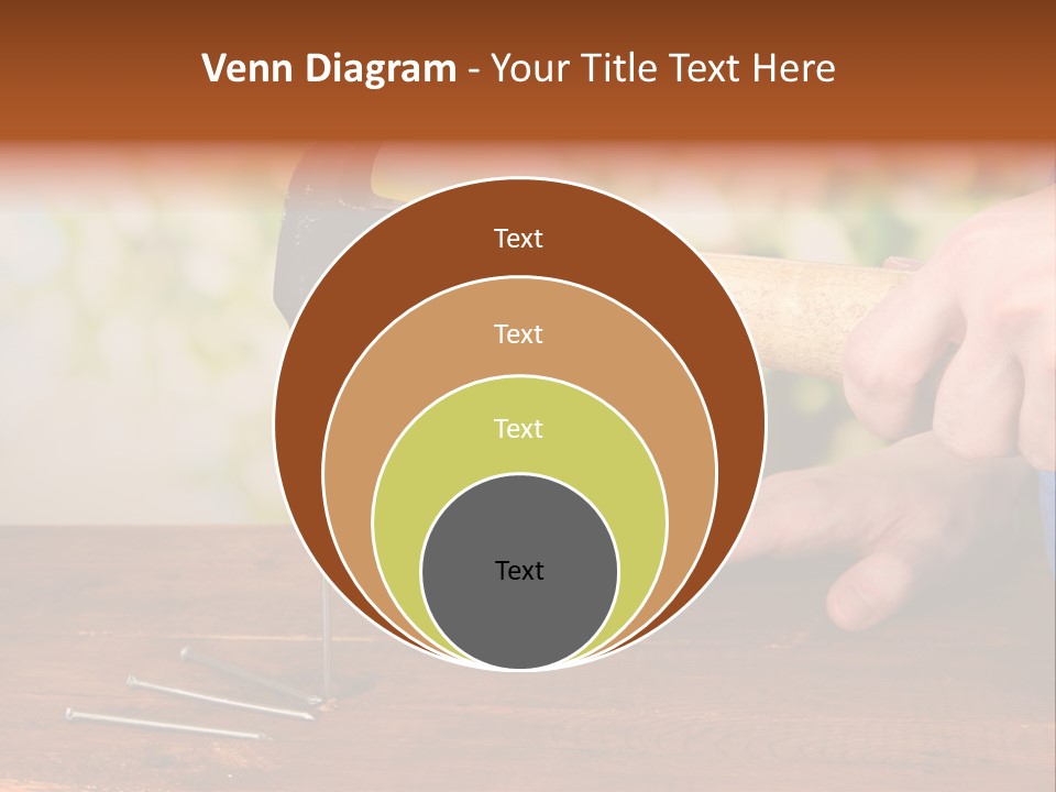 Repairman Nail Working PowerPoint Template