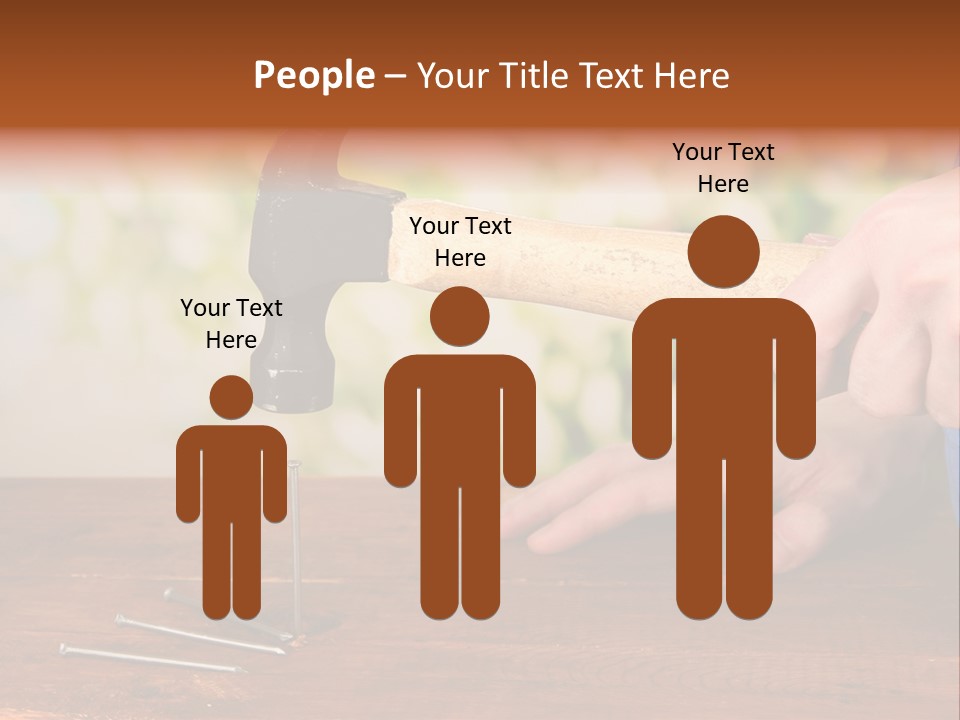 Repairman Nail Working PowerPoint Template