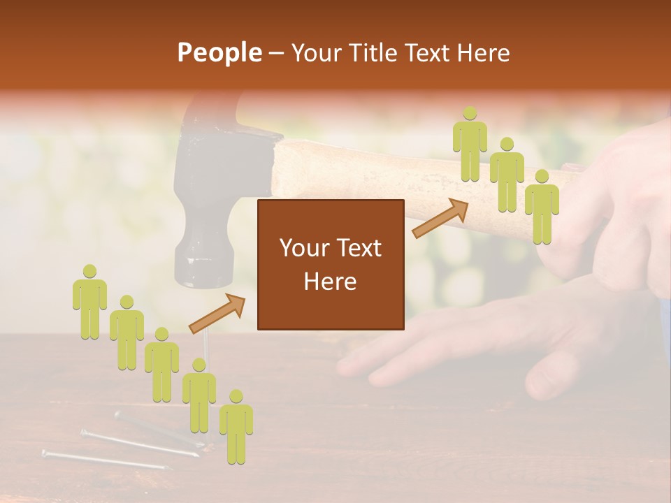 Repairman Nail Working PowerPoint Template