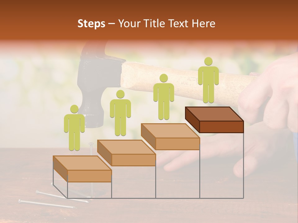 Repairman Nail Working PowerPoint Template