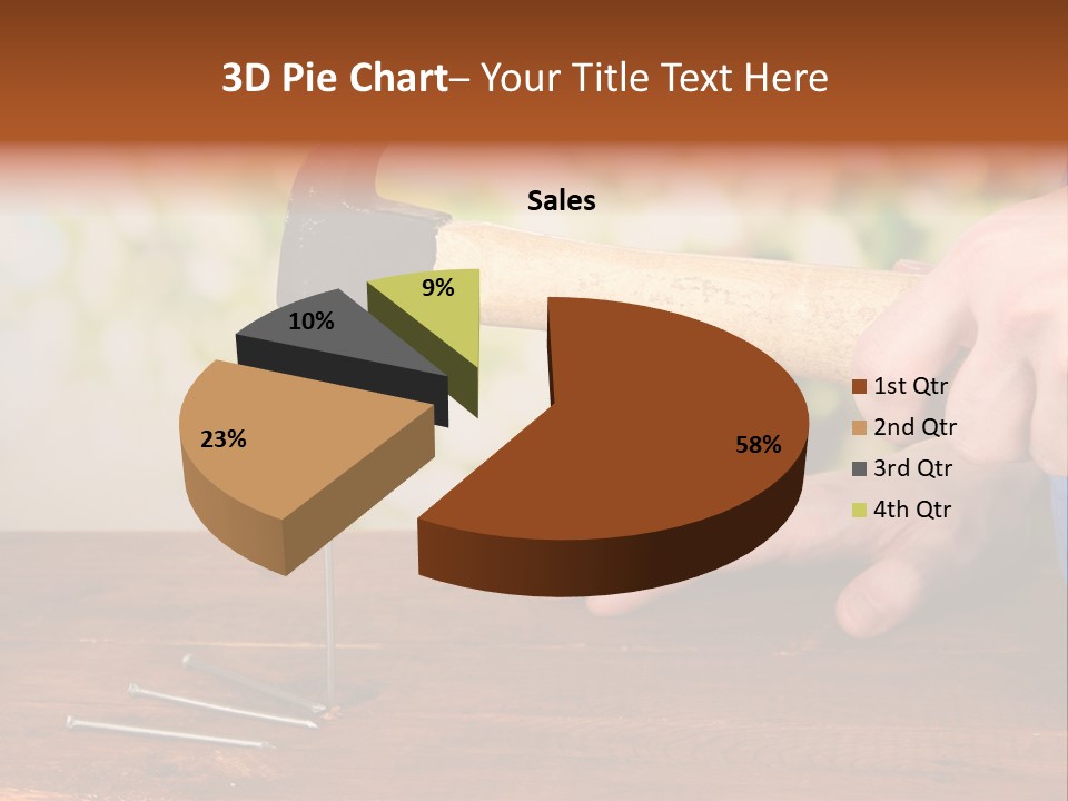 Repairman Nail Working PowerPoint Template
