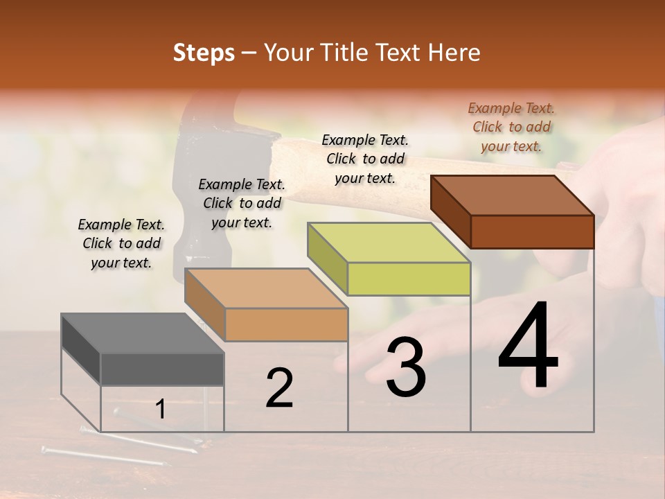Repairman Nail Working PowerPoint Template