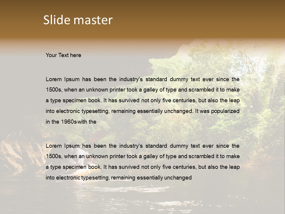 Sport Outdoor Nature PowerPoint Template
