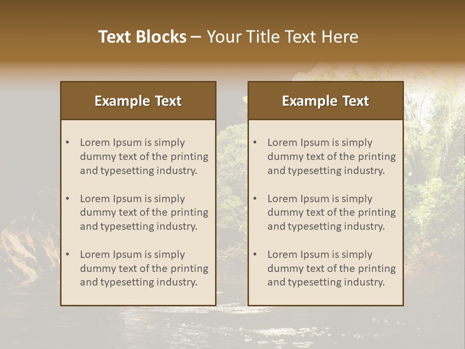 Sport Outdoor Nature PowerPoint Template