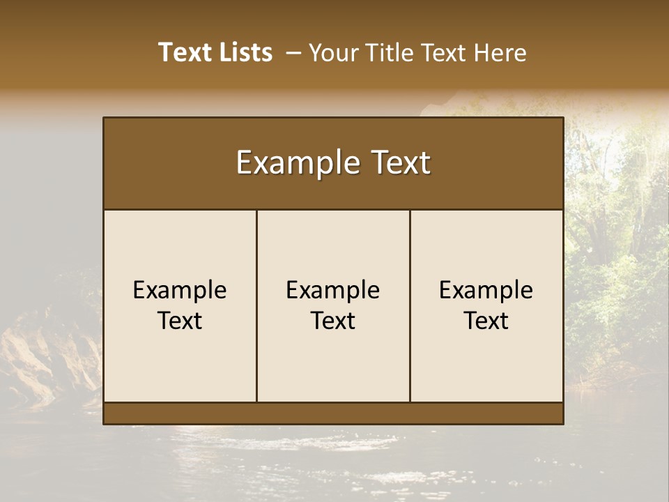 Sport Outdoor Nature PowerPoint Template