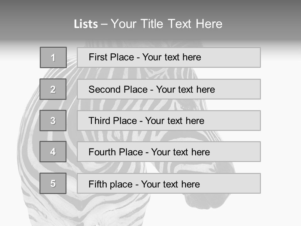 Safari Black Looking PowerPoint Template