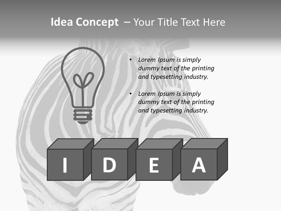 Safari Black Looking PowerPoint Template