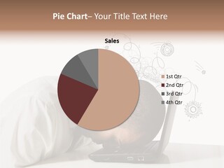 Occupation Exhausted Desk PowerPoint Template