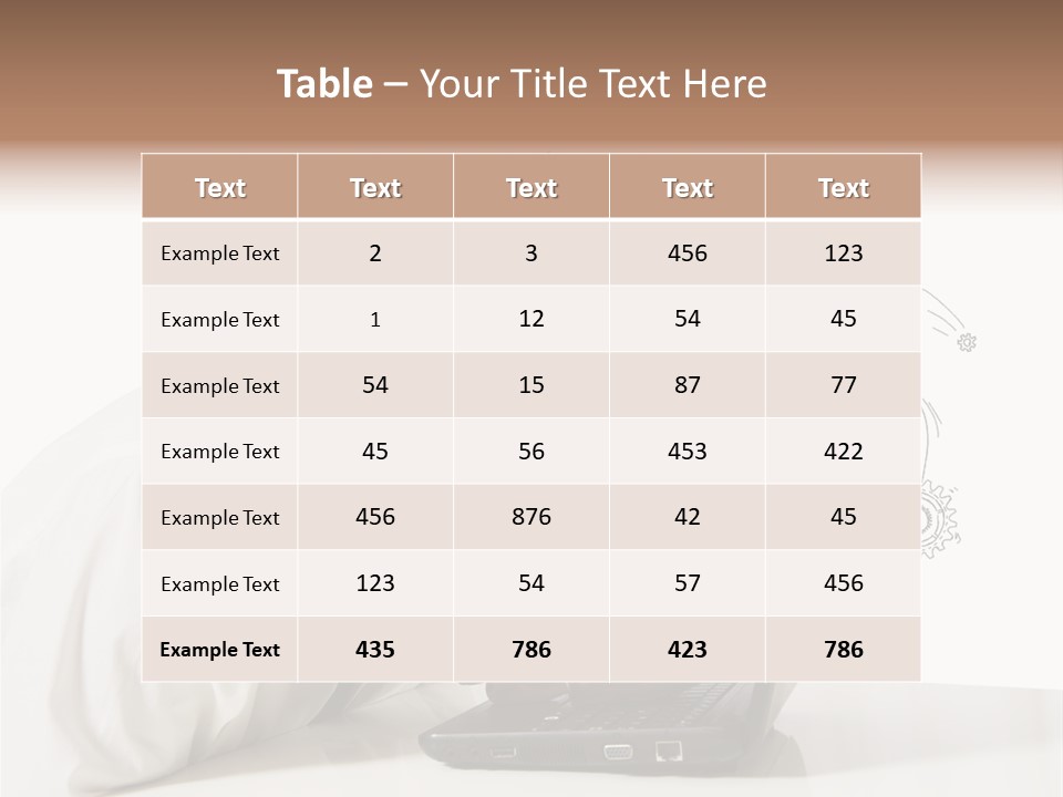 Occupation Exhausted Desk PowerPoint Template