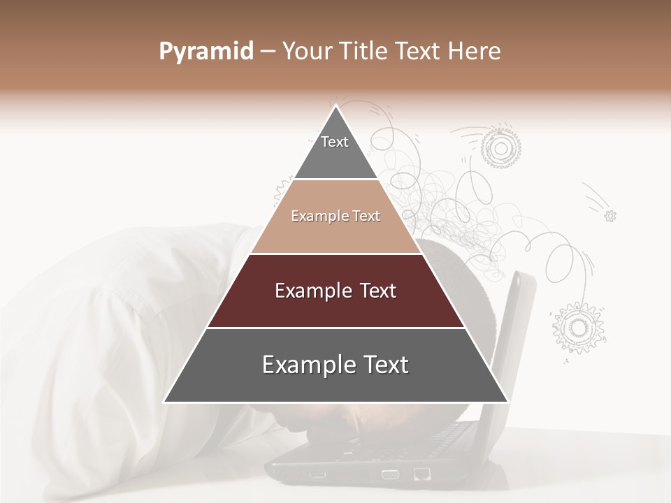 Occupation Exhausted Desk PowerPoint Template