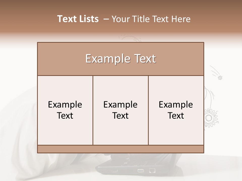 Occupation Exhausted Desk PowerPoint Template