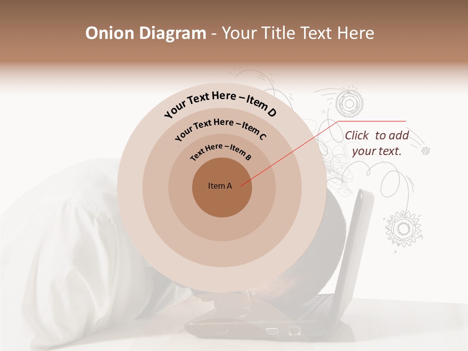 Occupation Exhausted Desk PowerPoint Template