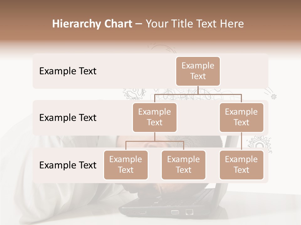 Occupation Exhausted Desk PowerPoint Template