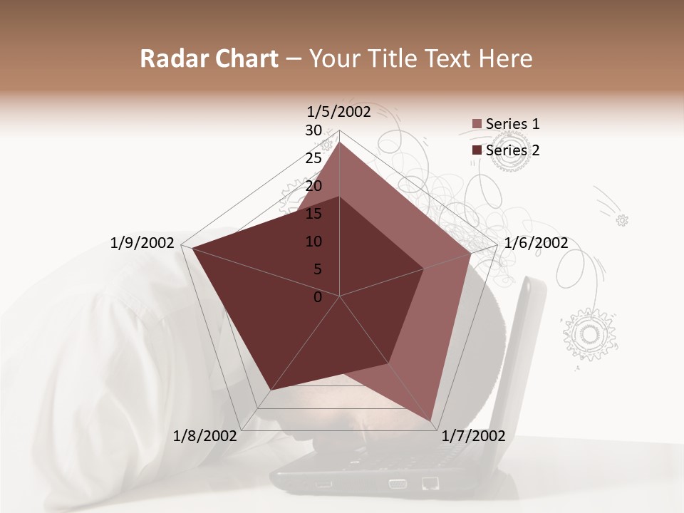 Occupation Exhausted Desk PowerPoint Template