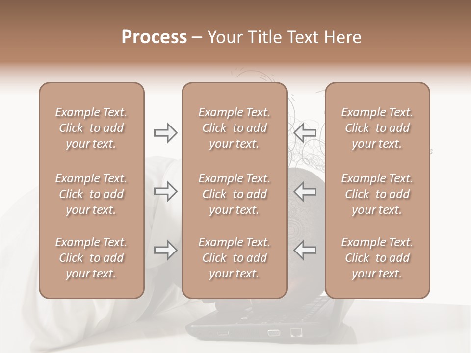 Occupation Exhausted Desk PowerPoint Template