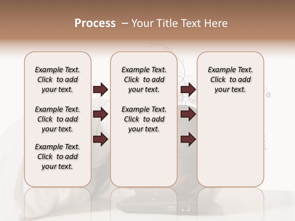 Occupation Exhausted Desk PowerPoint Template