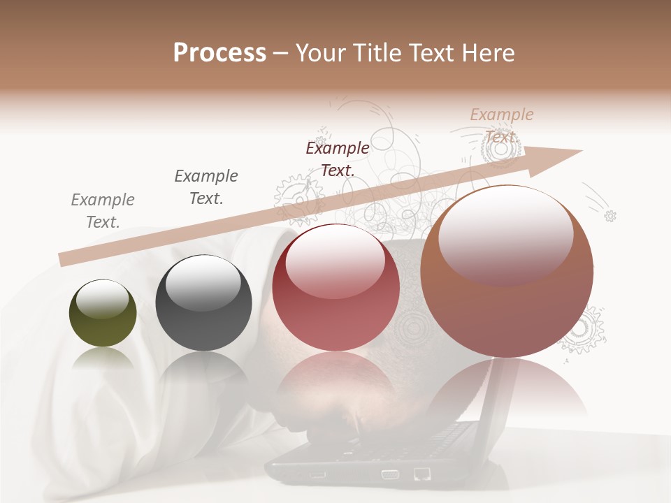 Occupation Exhausted Desk PowerPoint Template
