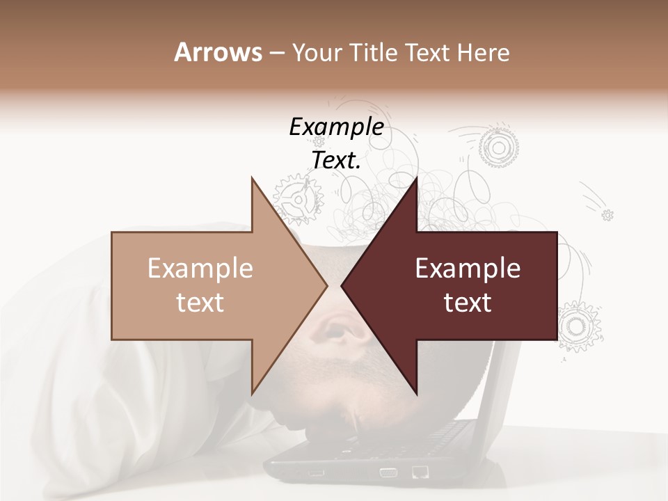 Occupation Exhausted Desk PowerPoint Template