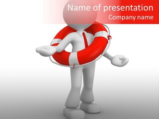 Guard Rescue Swim PowerPoint Template