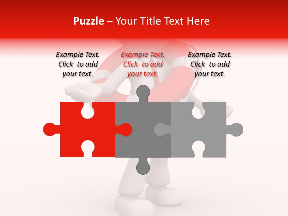 Guard Rescue Swim PowerPoint Template