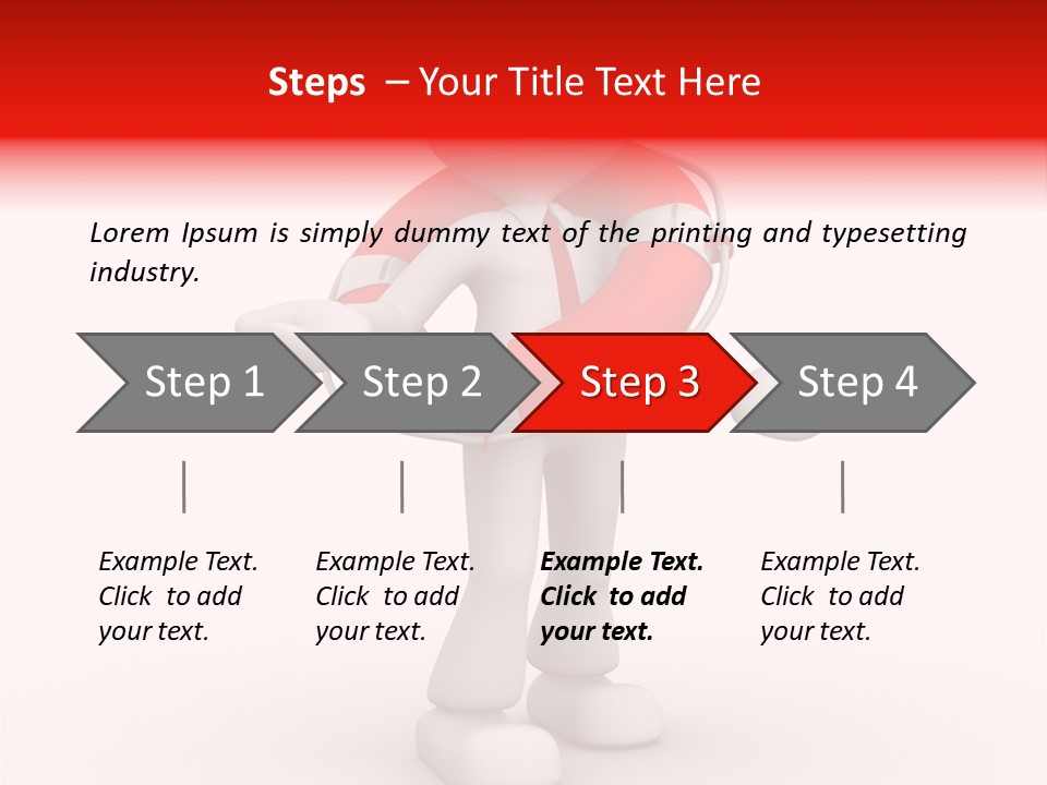 Guard Rescue Swim PowerPoint Template