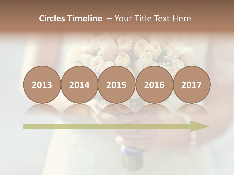 The Bride Roses Beautiful Hands PowerPoint Template