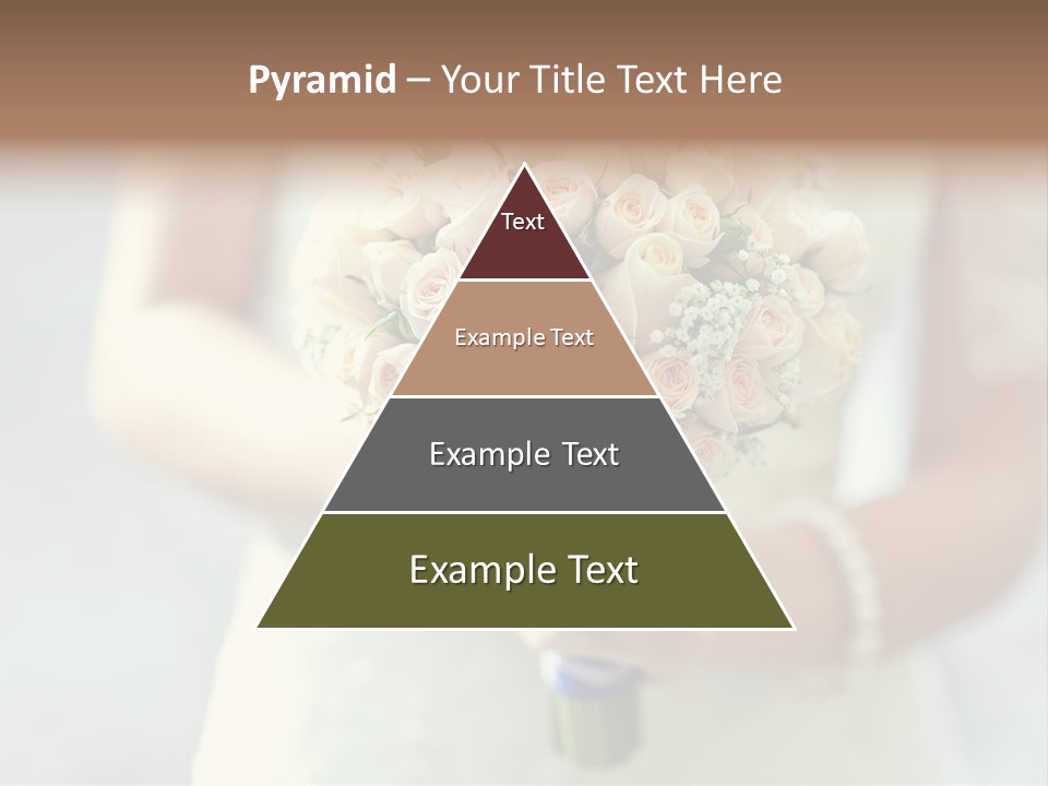 The Bride Roses Beautiful Hands PowerPoint Template