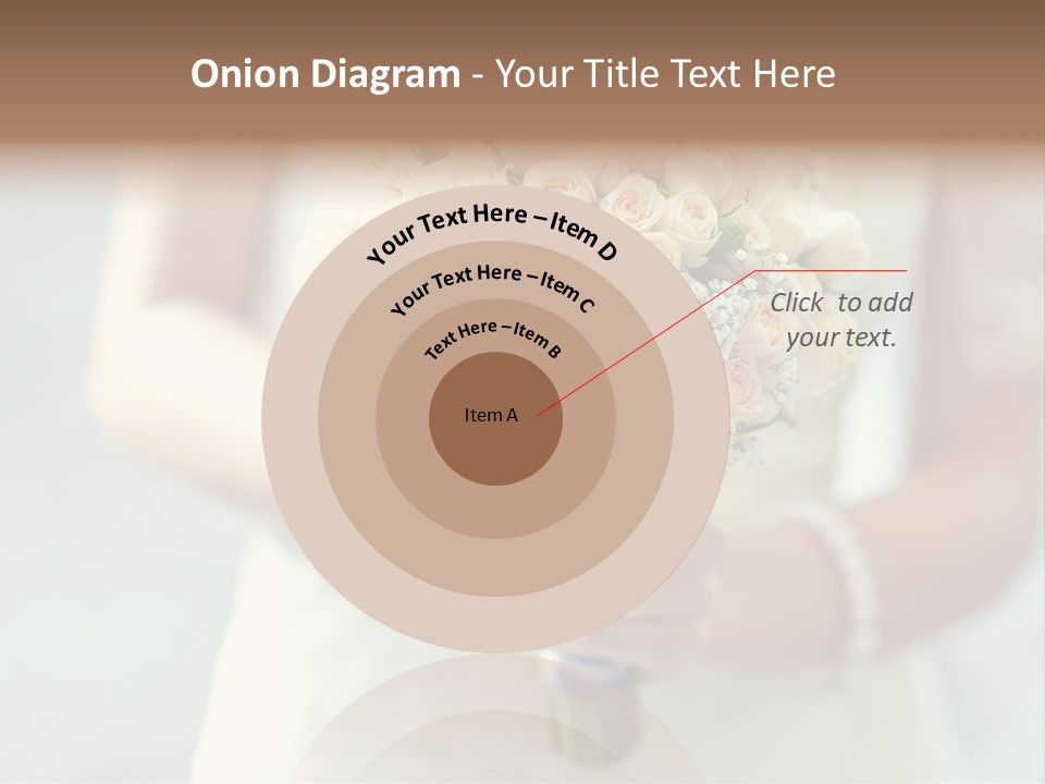 The Bride Roses Beautiful Hands PowerPoint Template