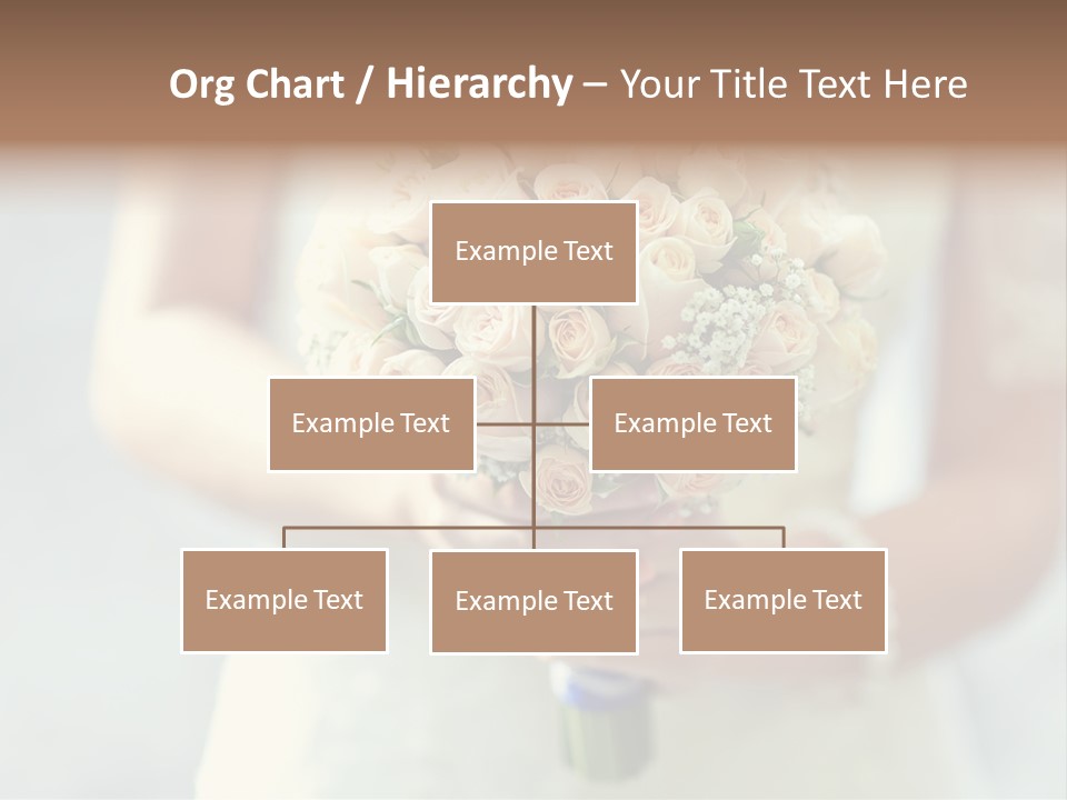 The Bride Roses Beautiful Hands PowerPoint Template