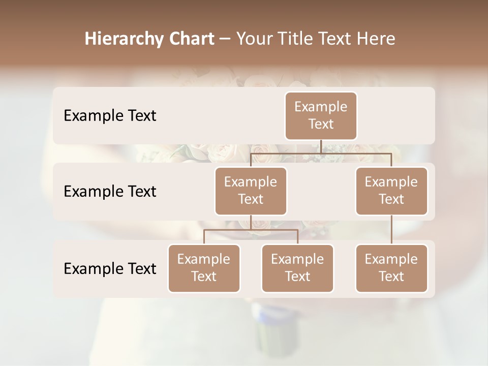 The Bride Roses Beautiful Hands PowerPoint Template