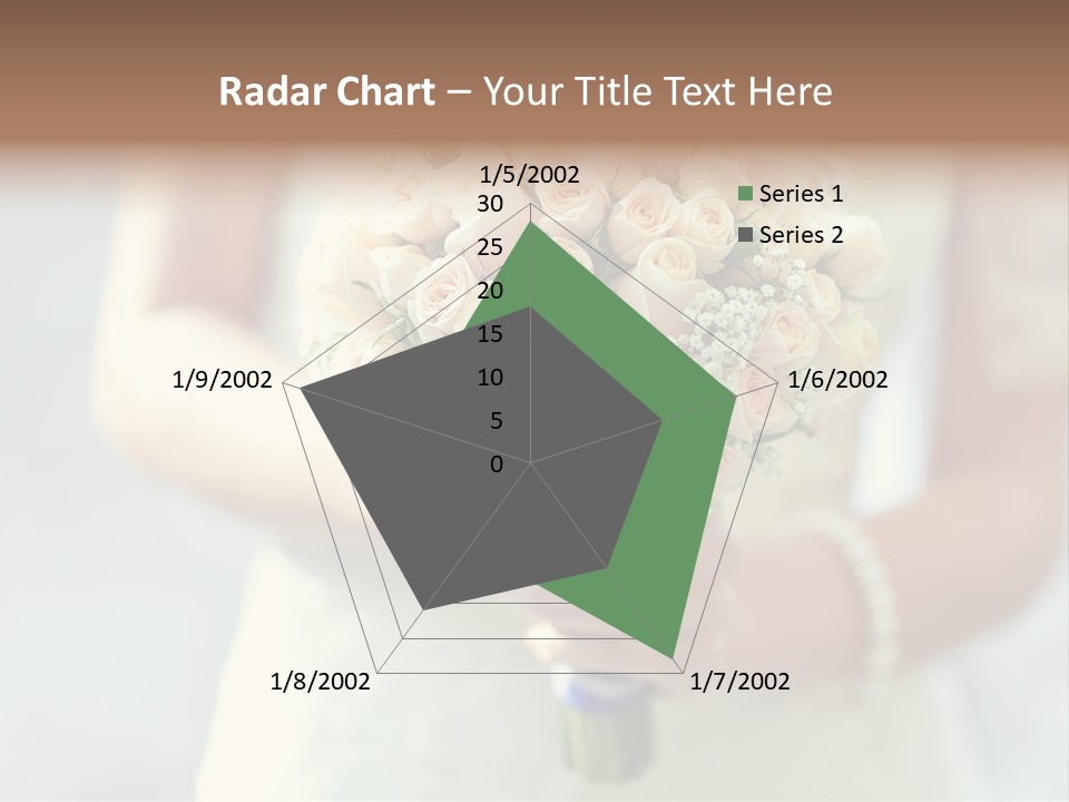 The Bride Roses Beautiful Hands PowerPoint Template