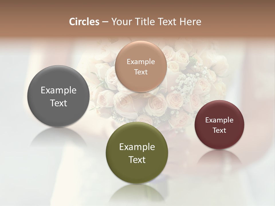 The Bride Roses Beautiful Hands PowerPoint Template