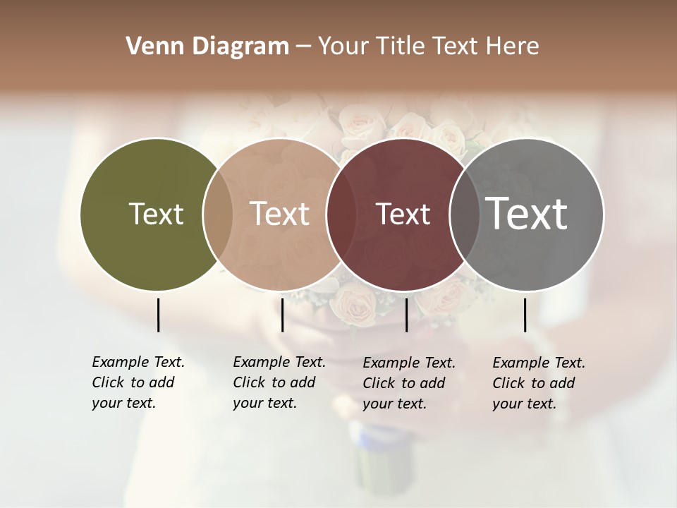 The Bride Roses Beautiful Hands PowerPoint Template