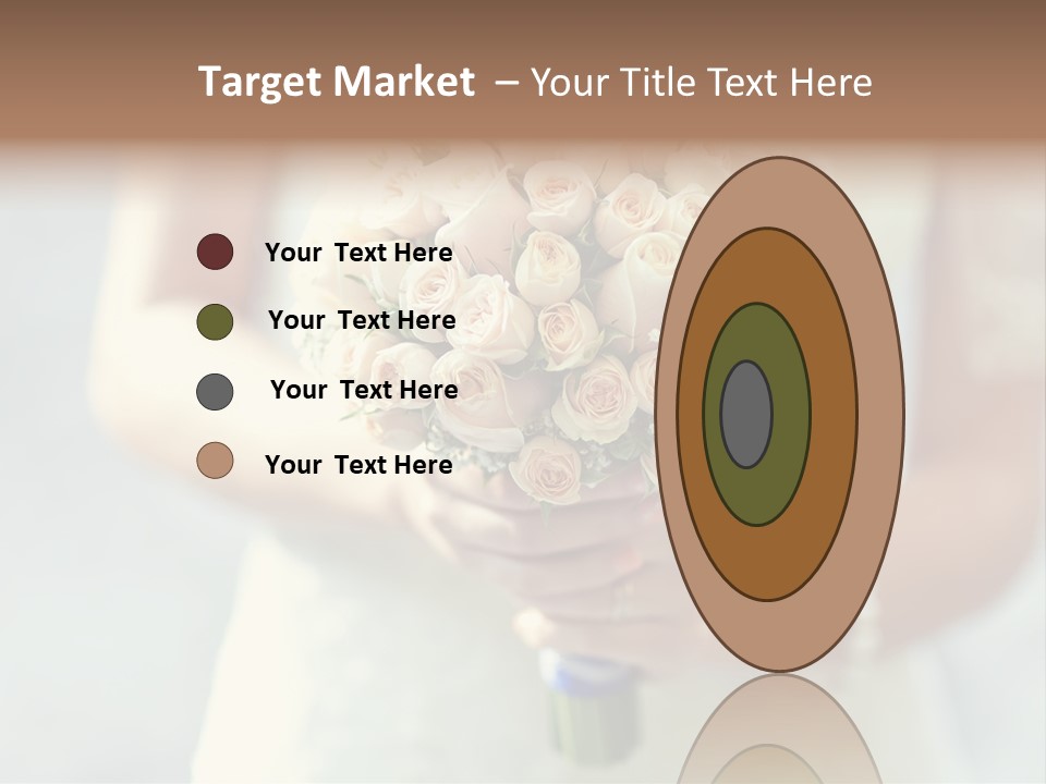 The Bride Roses Beautiful Hands PowerPoint Template