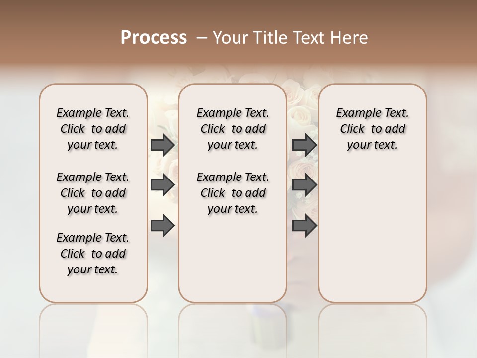 The Bride Roses Beautiful Hands PowerPoint Template