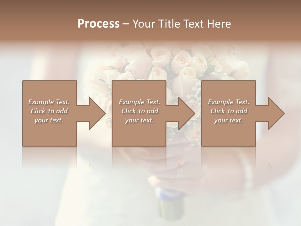 The Bride Roses Beautiful Hands PowerPoint Template