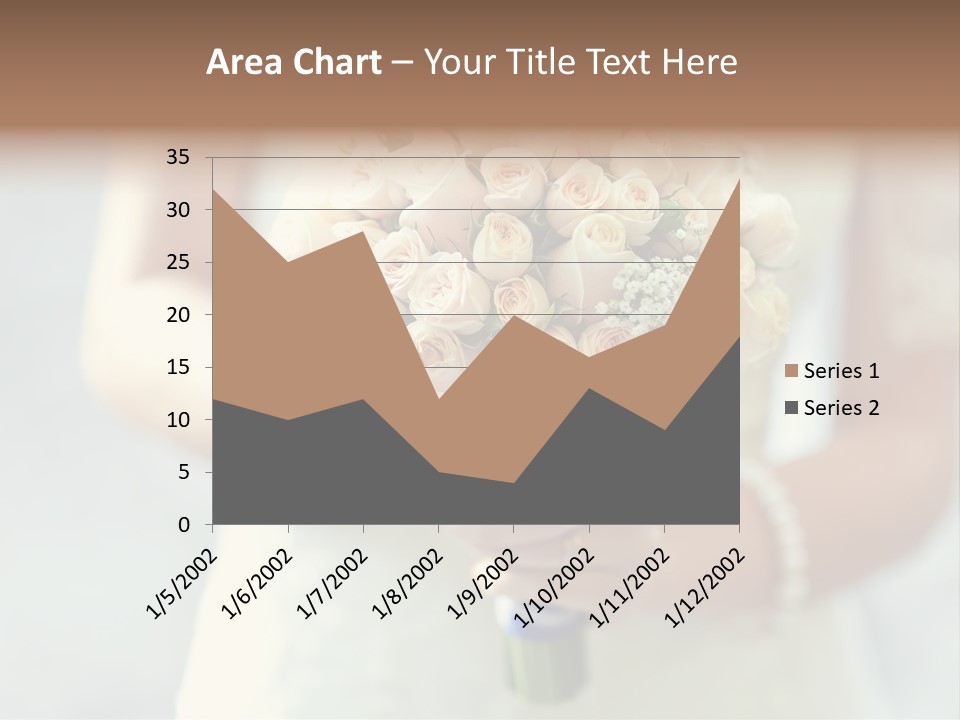 The Bride Roses Beautiful Hands PowerPoint Template