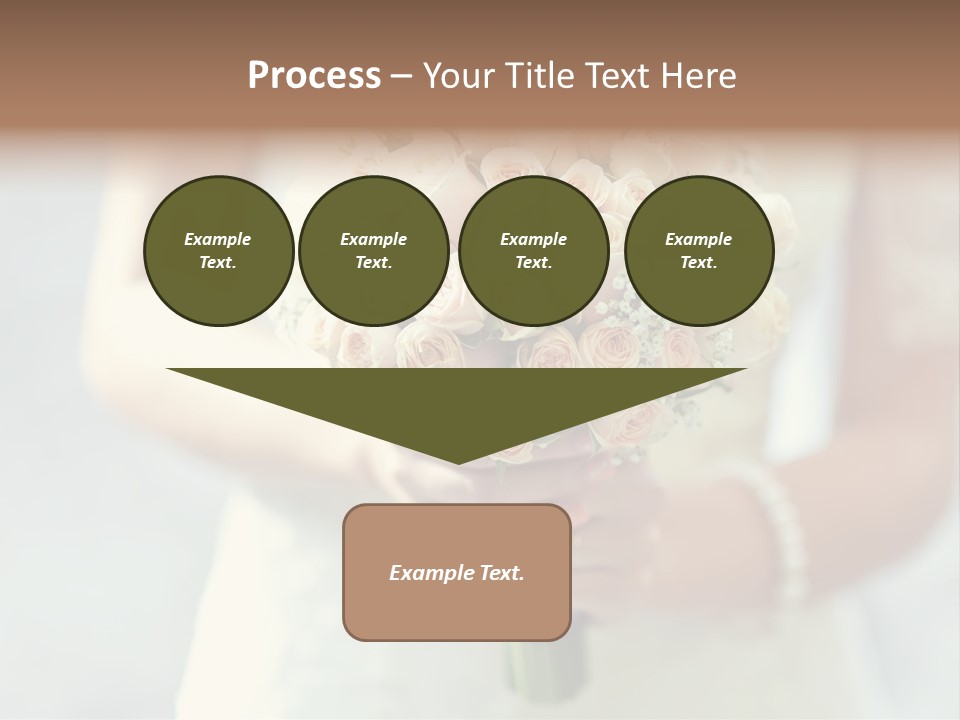 The Bride Roses Beautiful Hands PowerPoint Template