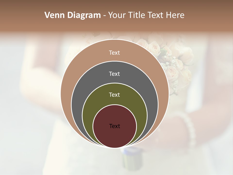 The Bride Roses Beautiful Hands PowerPoint Template